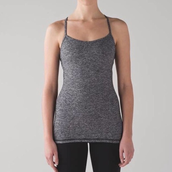 Lululemon Power Y Tank in Granite Black Size 4 - Picture 1 of 8